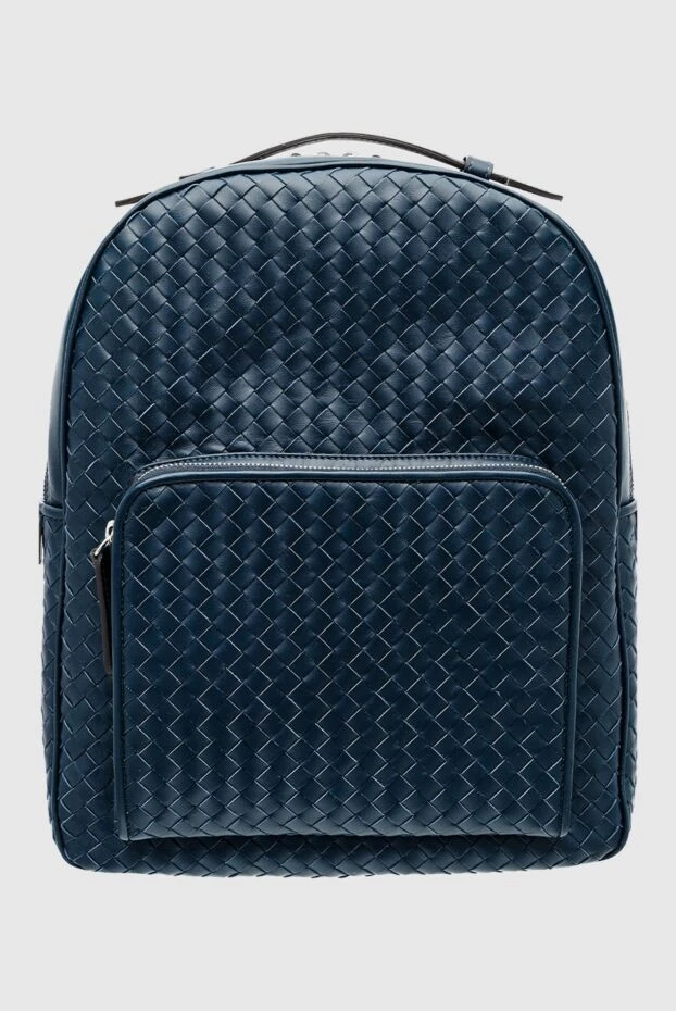 Cesare di Napoli man blue leather backpack for men купить с ценами и фото 160261 - photo 1