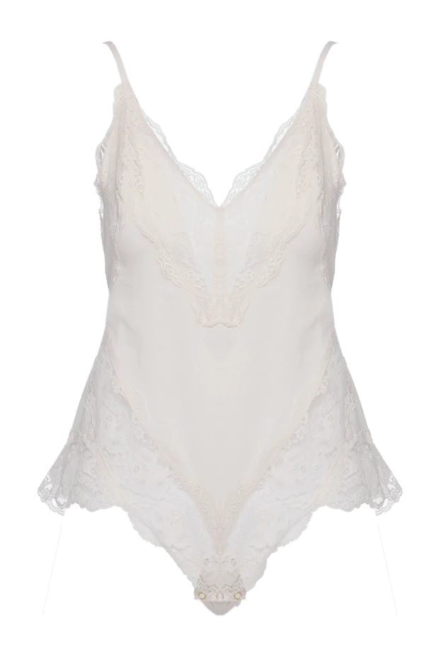 Zimmermann woman white cotton bodysuit for women купить с ценами и фото 160276 - photo 1