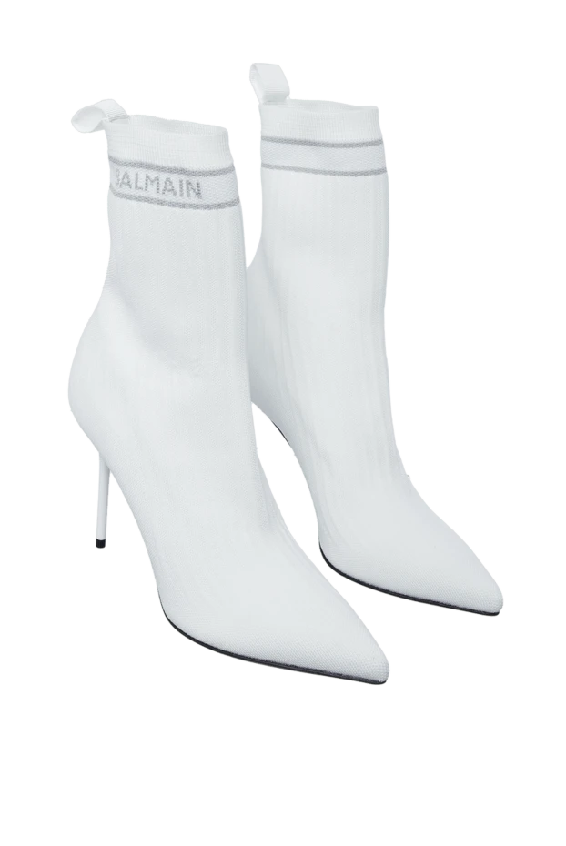 Balmain woman white textile ankle boots for women купить с ценами и фото 160301 - photo 2