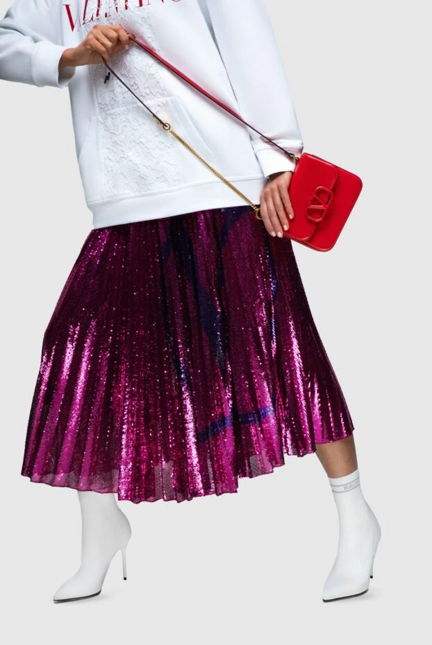 Balmain ботильоны-носочки женские белые с логотипом 160301 - фото 3