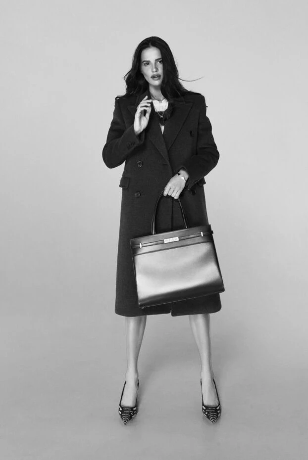 Saint Laurent сумка-сэтчел женская черная кожаная 160310 - фото 2