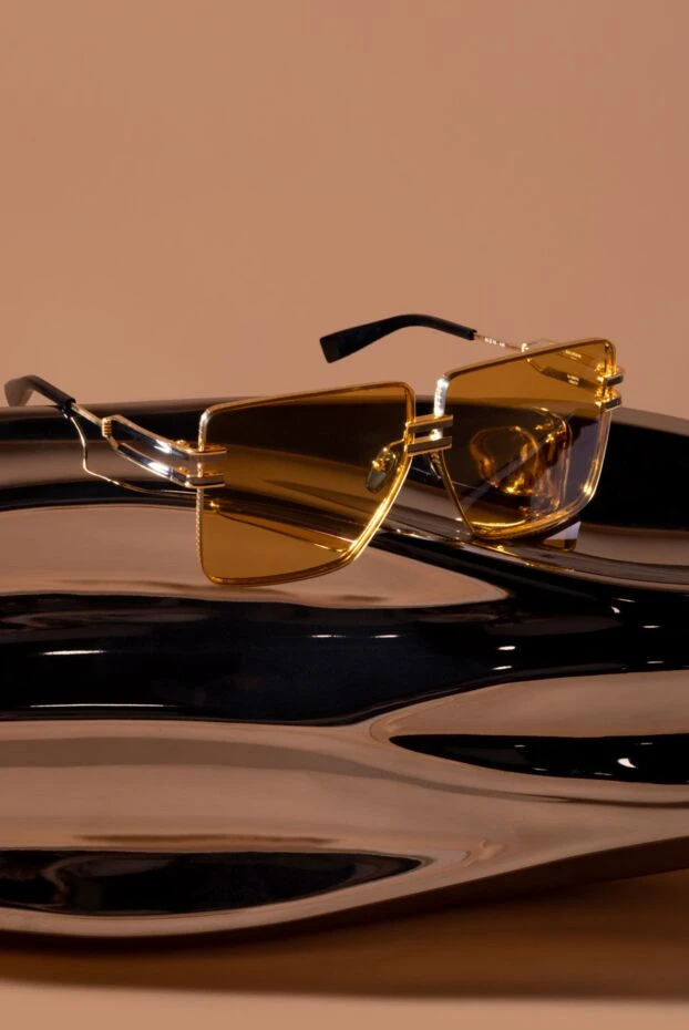 Balmain women's yellow square glasses 160346 - photo 3