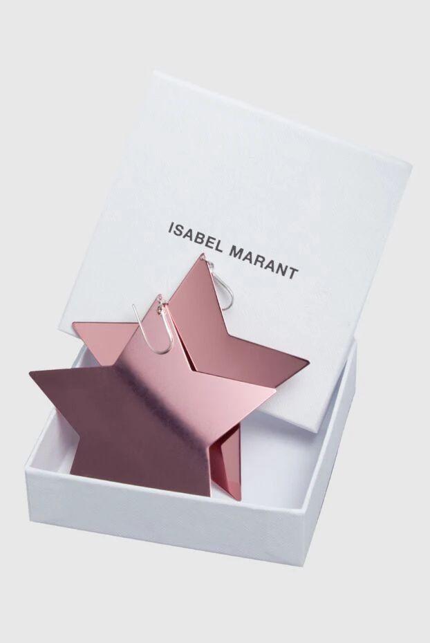 Isabel Marant large pink earrings for women in the shape of a star 160349 - photo 3