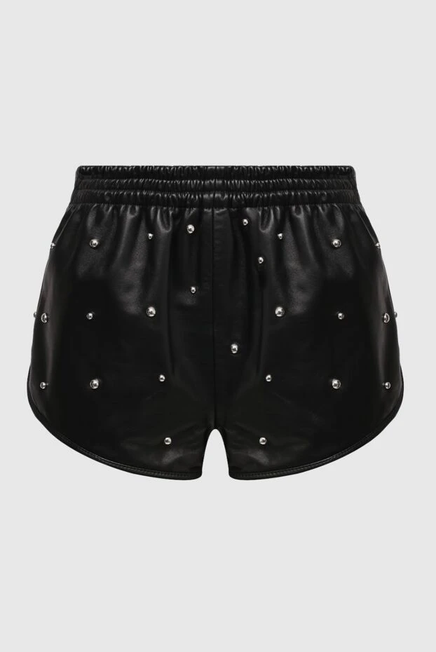 Isabel Marant woman black leather shorts for women купить с ценами и фото 160360 - photo 1