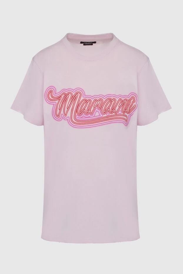 Isabel Marant woman pink cotton t-shirt for women купить с ценами и фото 160375 - photo 1