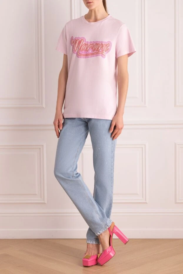 Isabel Marant woman pink cotton t-shirt for women купить с ценами и фото 160375 - photo 2