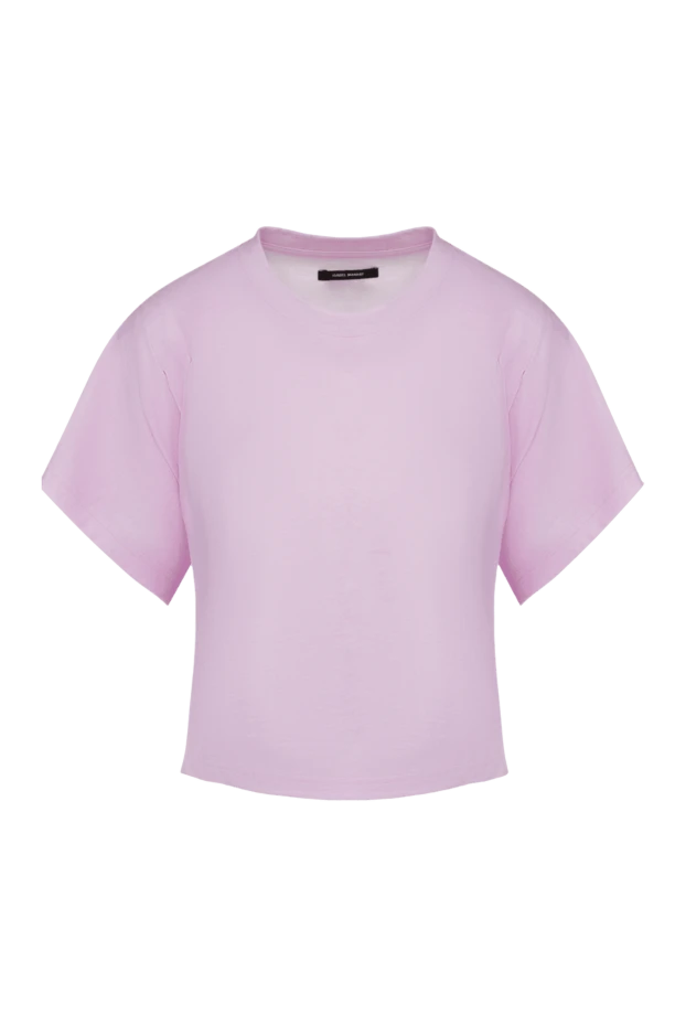 Isabel Marant woman pink cotton t-shirt for women купить с ценами и фото 160379 - photo 1