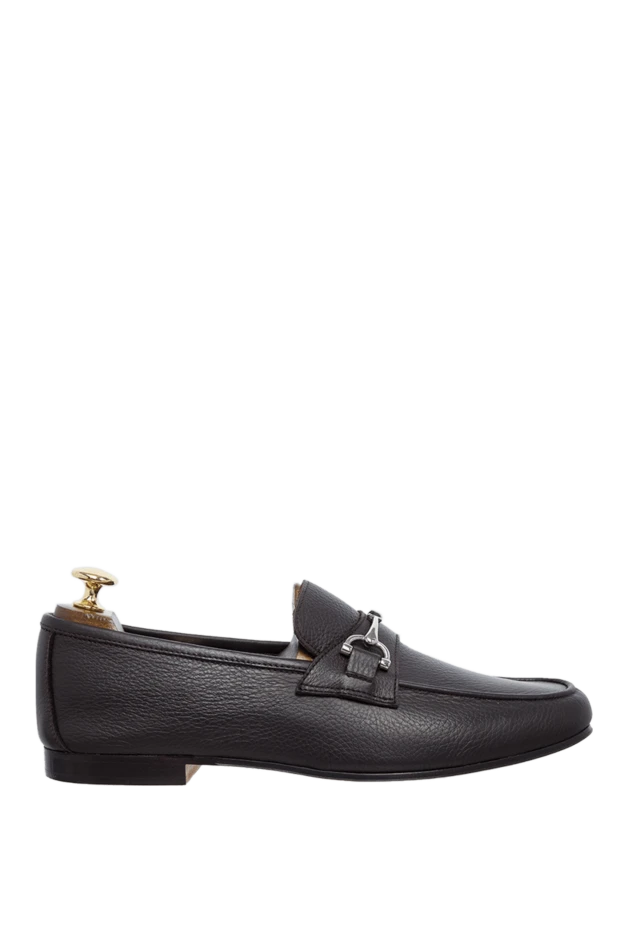 Andrea Ventura man black leather loafers for men 160392 - photo 1