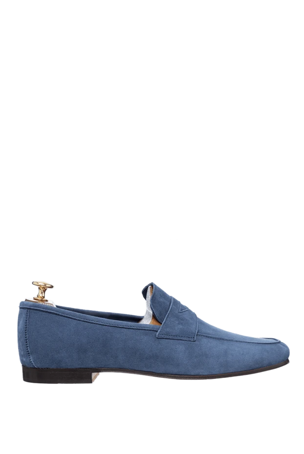 Andrea Ventura man blue suede loafers for men купить с ценами и фото 160402 - photo 1