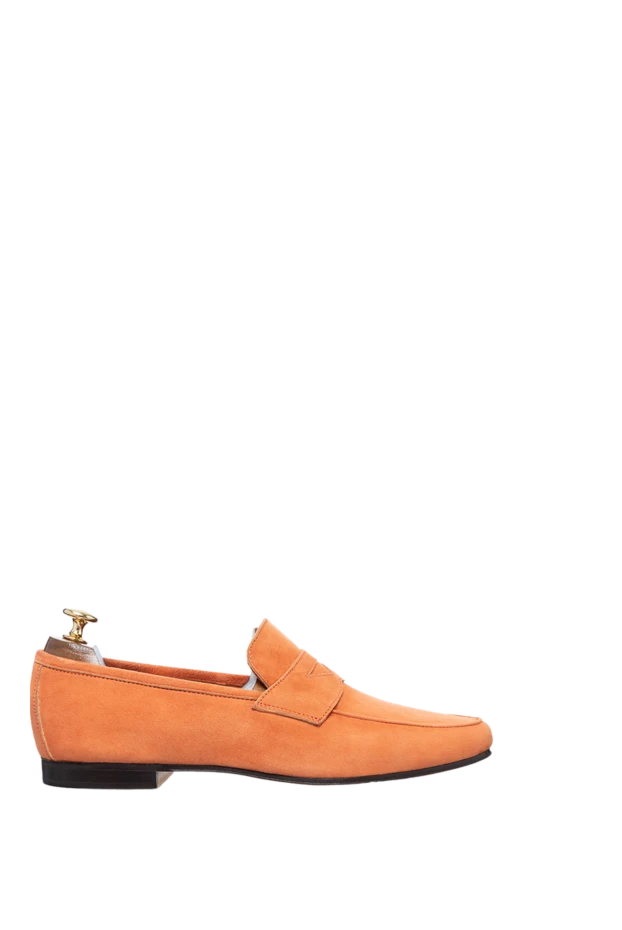 Andrea Ventura man orange suede loafers for men купить с ценами и фото 160407 - photo 1