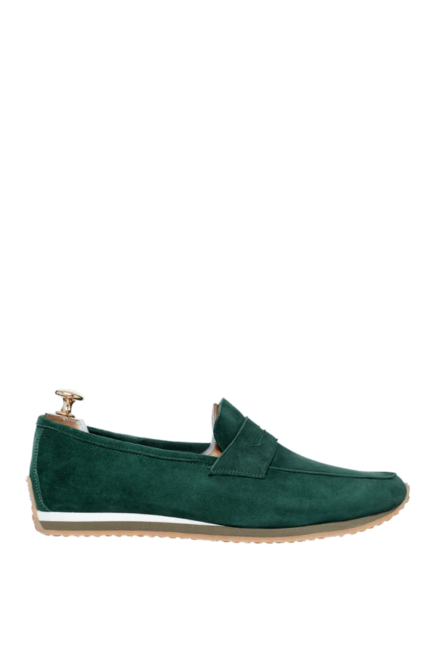 Andrea Ventura man green suede drivers for men купить с ценами и фото 160410 - photo 1