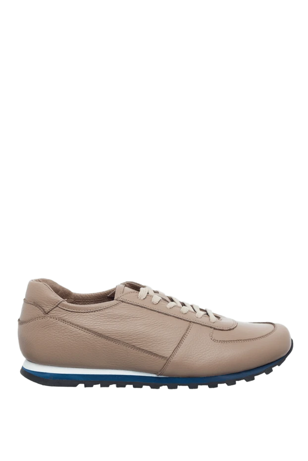 Andrea Ventura man beige leather sneakers for men купить с ценами и фото 160423 - photo 1