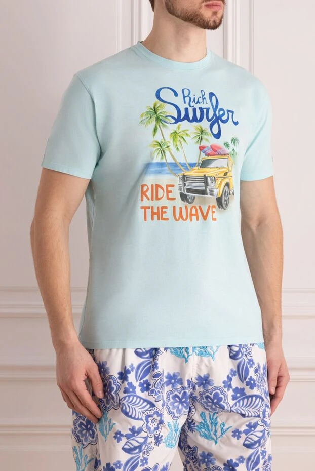 MC2 Saint Barth blue cotton t-shirt for men 160430 - photo 3