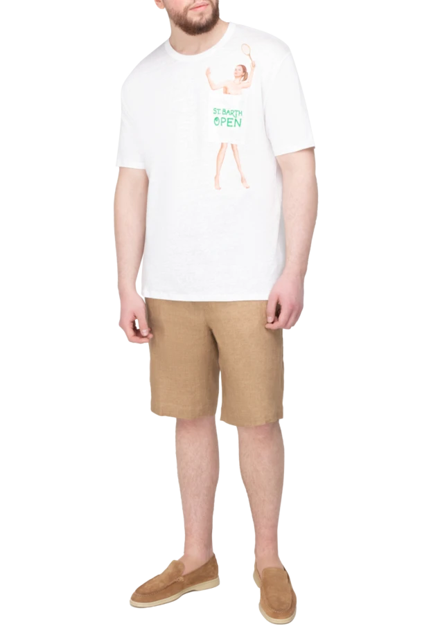 MC2 Saint Barth man white cotton t-shirt for men купить с ценами и фото 160450 - photo 2