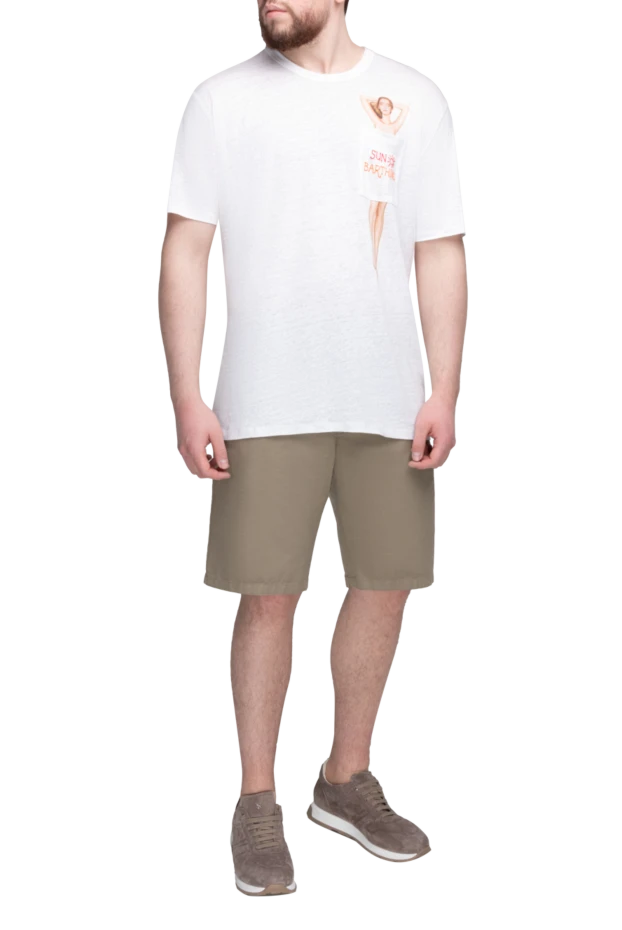 MC2 Saint Barth man white cotton t-shirt for men купить с ценами и фото 160457 - photo 2