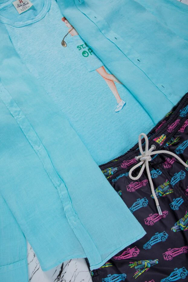 MC2 Saint Barth неонды автомобиль басып шығарылған қара ерлер шомылу шорттары
 160464 - фото 3