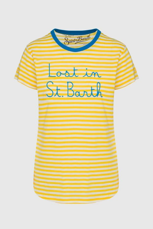 MC2 Saint Barth woman yellow cotton t-shirt for women купить с ценами и фото 160469 - photo 1