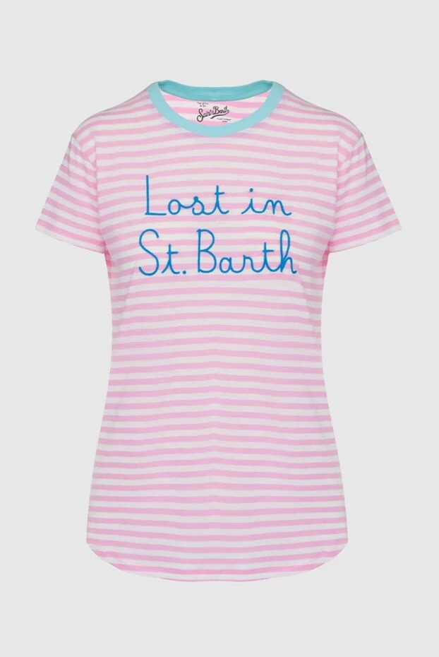 MC2 Saint Barth woman pink cotton t-shirt for women купить с ценами и фото 160471 - photo 1