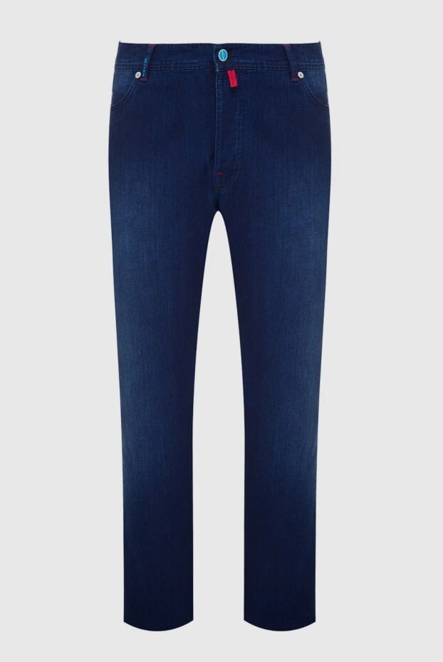 Kiton man blue cotton jeans for men купить с ценами и фото 160571 - photo 1