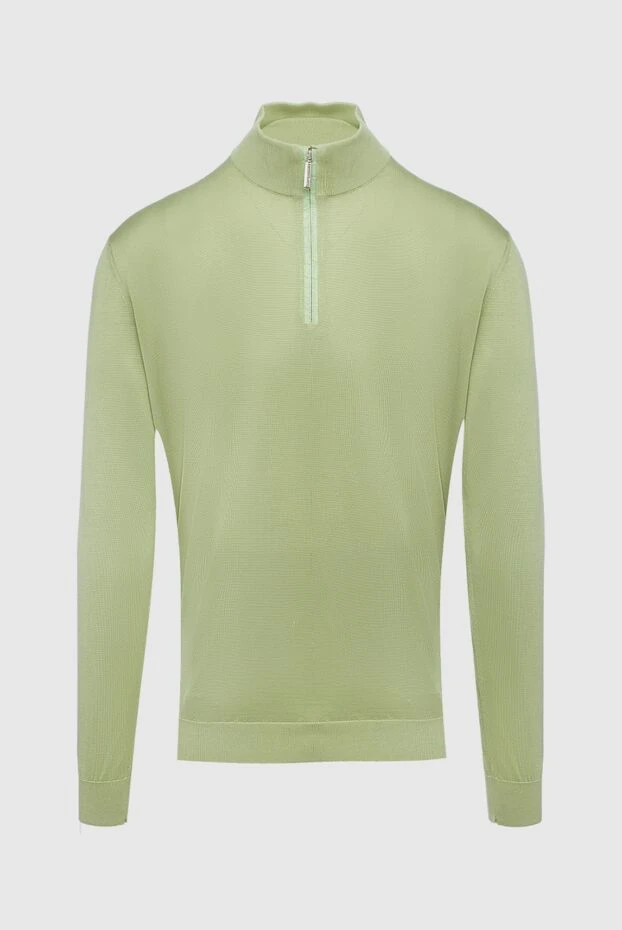 Troyer made of silk for men green - photo 1