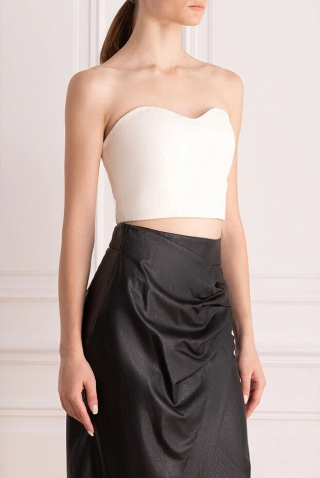 PRITCH London әйелдерге арналған бежевый былғары корсет 160658 - фото 3