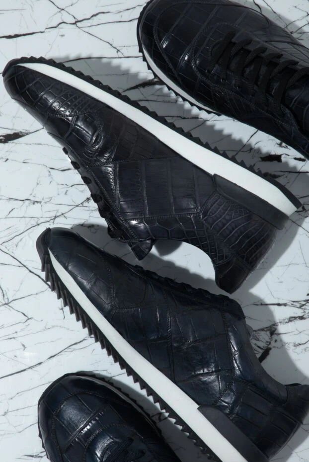 Cesare di Napoli black sneakers made of genuine black crocodile leather
160665 - photo 2