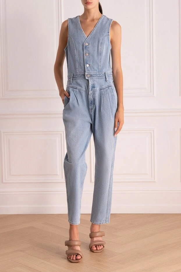 Citizens of Humanity woman women's blue cotton overalls купить с ценами и фото 160668 - photo 2