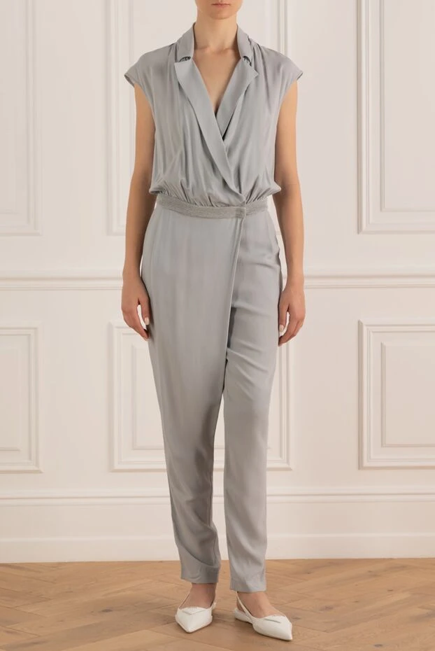 Lorena Antoniazzi woman jumpsuit made of viscose and elastane, gray for women купить с ценами и фото 160719 - photo 2