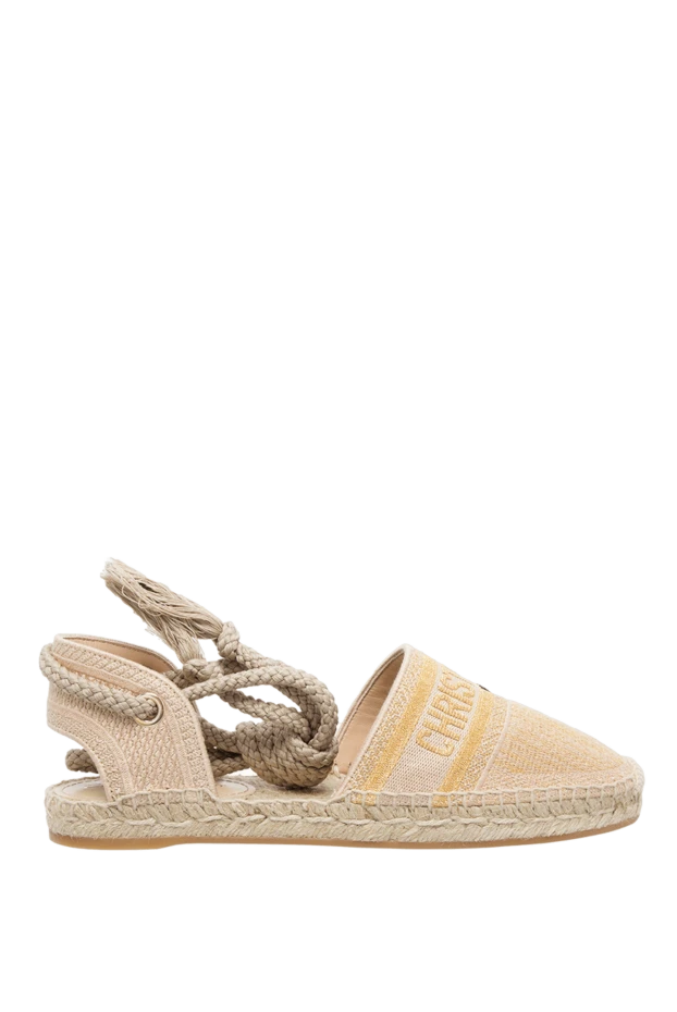 Dior woman yellow textile espadrilles for women купить с ценами и фото 160774 - photo 1