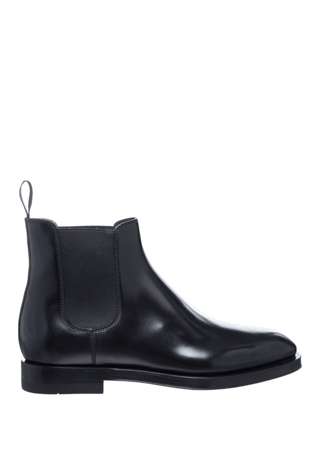 Santoni woman black leather boots for women купить с ценами и фото 160800 - photo 1