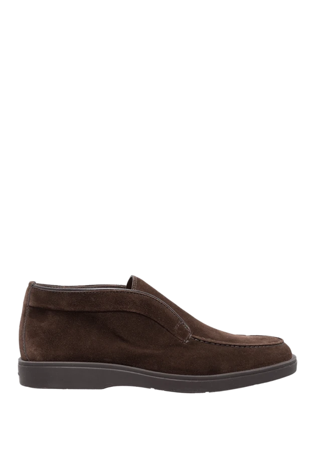 Santoni man brown suede loafers for men купить с ценами и фото 160803 - photo 1