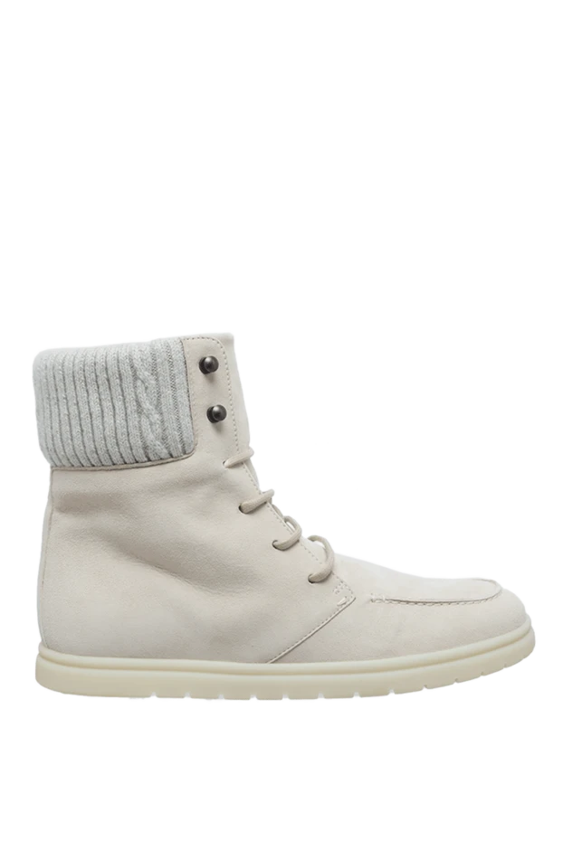 Loro Piana woman white nubuck boots for women купить с ценами и фото 160830 - photo 1