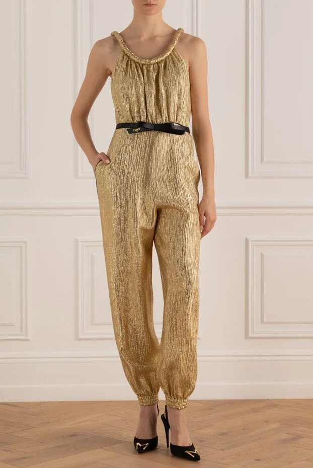 Fendi woman jumpsuit yellow for women купить с ценами и фото 160854 - photo 2