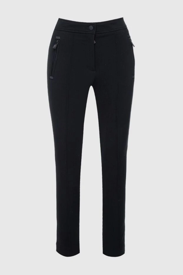 Moncler woman black polyamide and viscose trousers for women купить с ценами и фото 160857 - photo 1