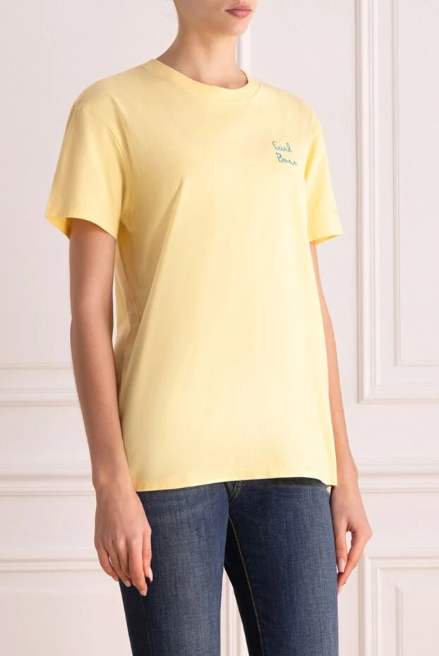 MC2 Saint Barth women's yellow cotton t-shirt 160890 - photo 3