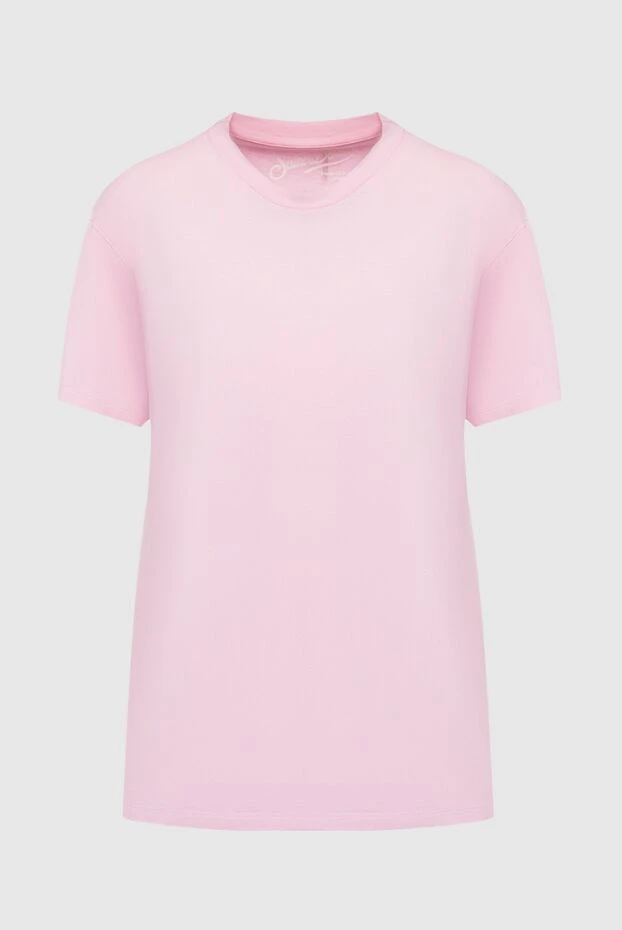 MC2 Saint Barth woman pink cotton t-shirt for women купить с ценами и фото 160891 - photo 1