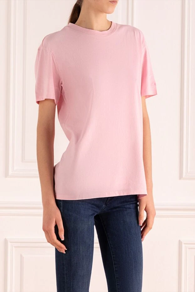 MC2 Saint Barth women's pink cotton t-shirt with a back print 160891 - photo 3