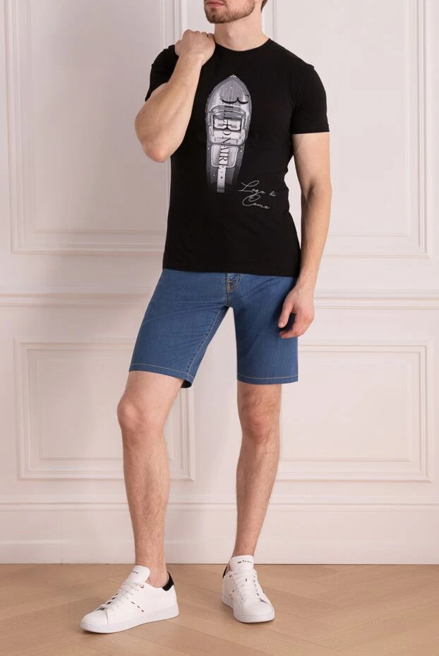 Scissor Scriptor man cotton and polyester shorts blue for men купить с ценами и фото 160917 - photo 2