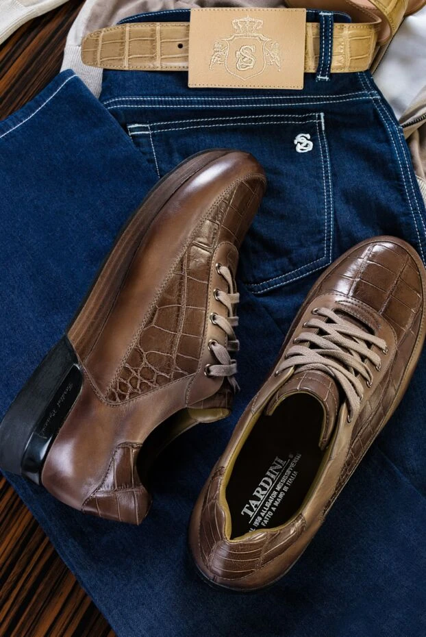 Scissor Scriptor джинсы мужские темно-синие с голубой пуговицей и контрастной прострочкой
 160930 - фото 2