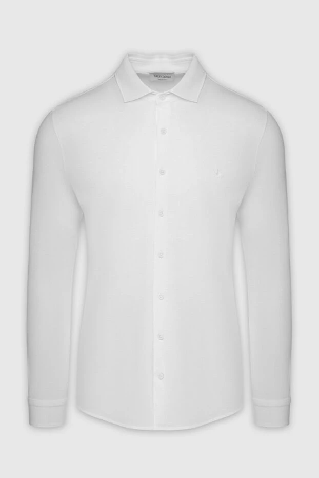 Gran Sasso man white cotton shirt for men купить с ценами и фото 160988 - photo 1