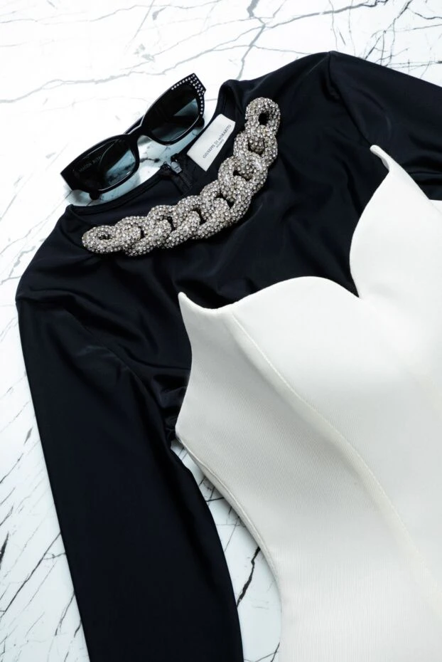 Giuseppe Di Morabito әйелдерге арналған ақ жүннен жасалған корсет 160997 - фото 3