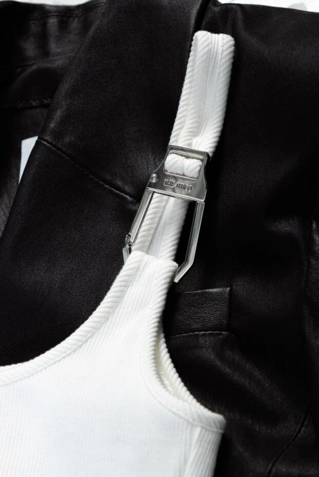 The Attico топ белый на широких бретелях с металлическими пряжками
 161024 - фото 3