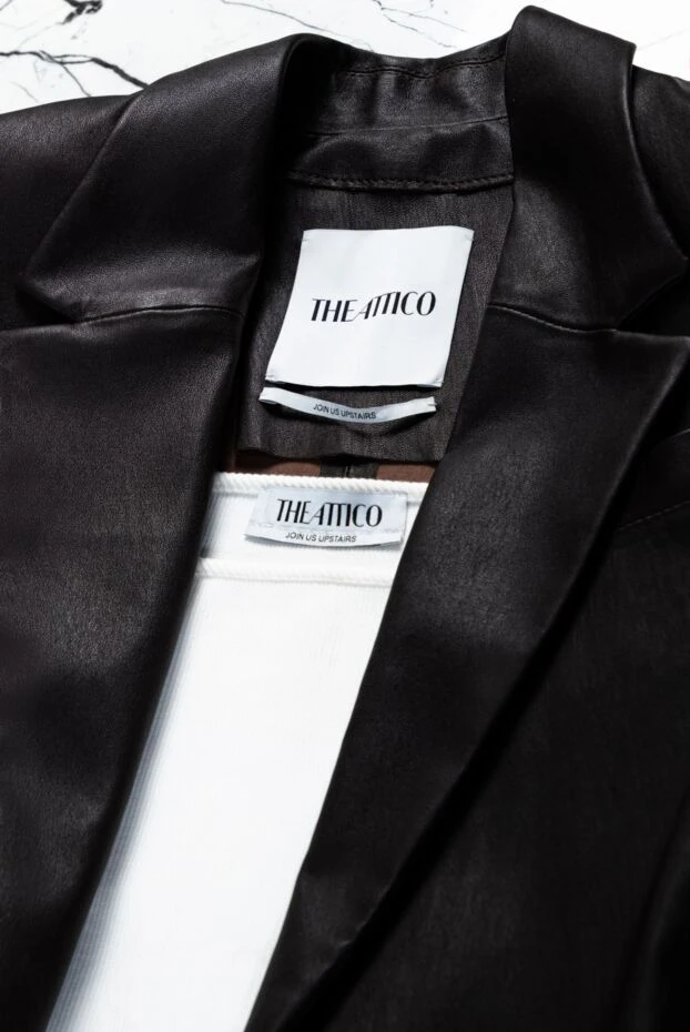 The Attico топ белый на широких бретелях с металлическими пряжками
 161024 - фото 2