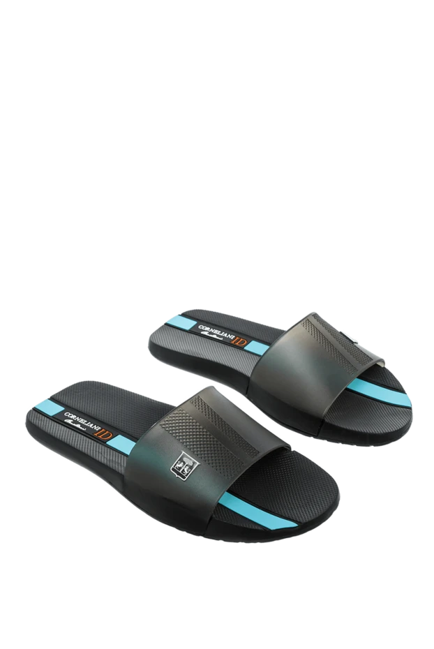 Corneliani ерлерге арналған қара полиамидті флипфлоптар 161230 - фото 3
