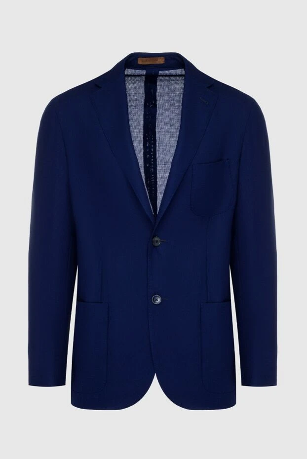 Corneliani man blue wool jacket for men купить с ценами и фото 161236 - photo 1