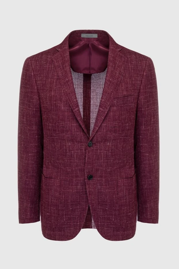 Corneliani man men's burgundy jacket купить с ценами и фото 161237 - photo 1