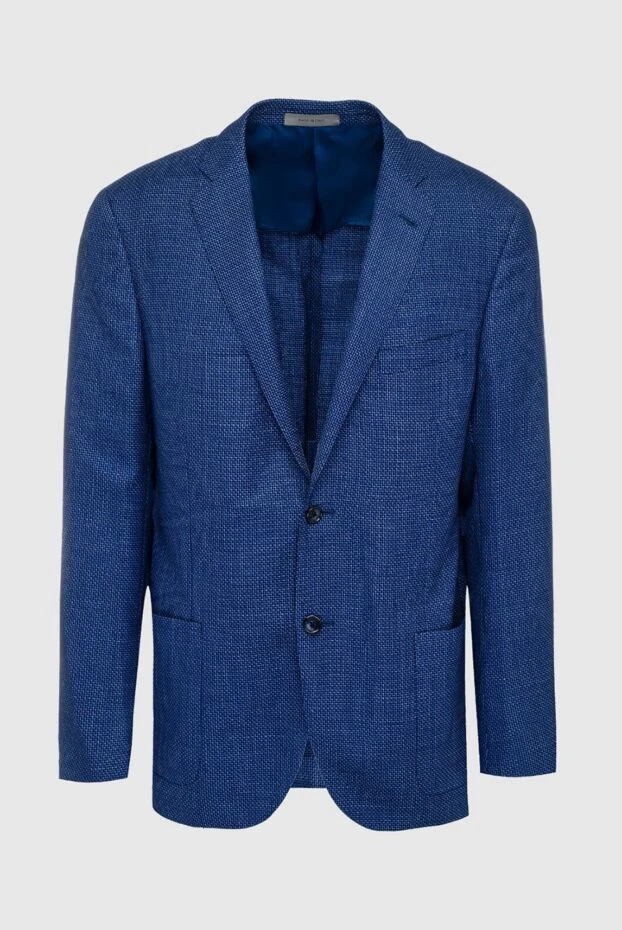 Corneliani man blue wool jacket for men купить с ценами и фото 161239 - photo 1