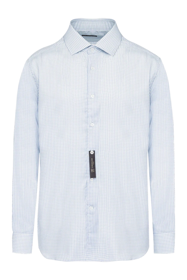 Corneliani man blue cotton shirt for men 161247 - photo 1