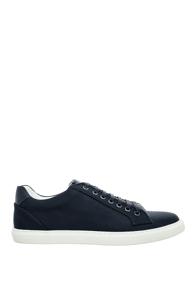 Corneliani man textile sneakers blue for men купить с ценами и фото 161261 - photo 1