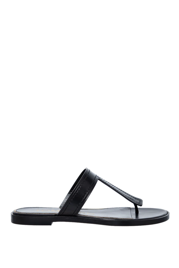 Tom Ford woman black leather flip-flops for women купить с ценами и фото 161262 - photo 1